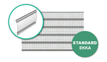 perdele metalice rulou cu lamele perforate Ekka -Standard